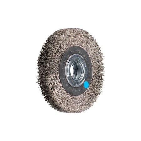 Pferd 81160 6in Crimped Wire Wheel - Medium Face .012 SS Wire, 2in A.H. 81160-PFERD